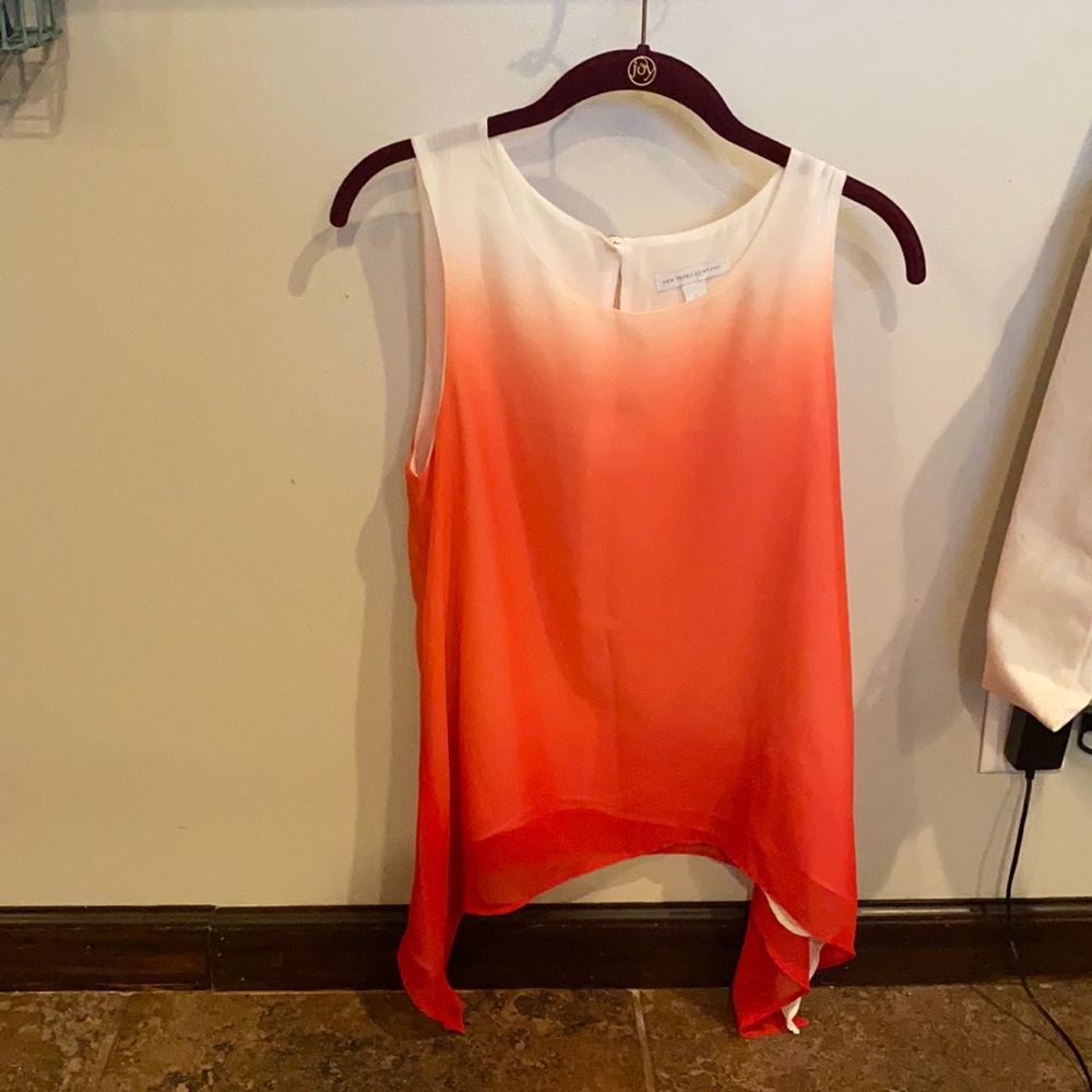 Flowing ombré sleeveless